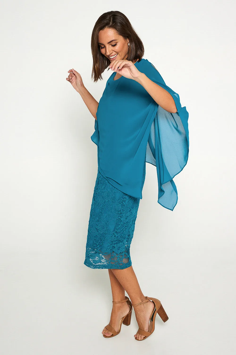 Abigail Dress - Teal