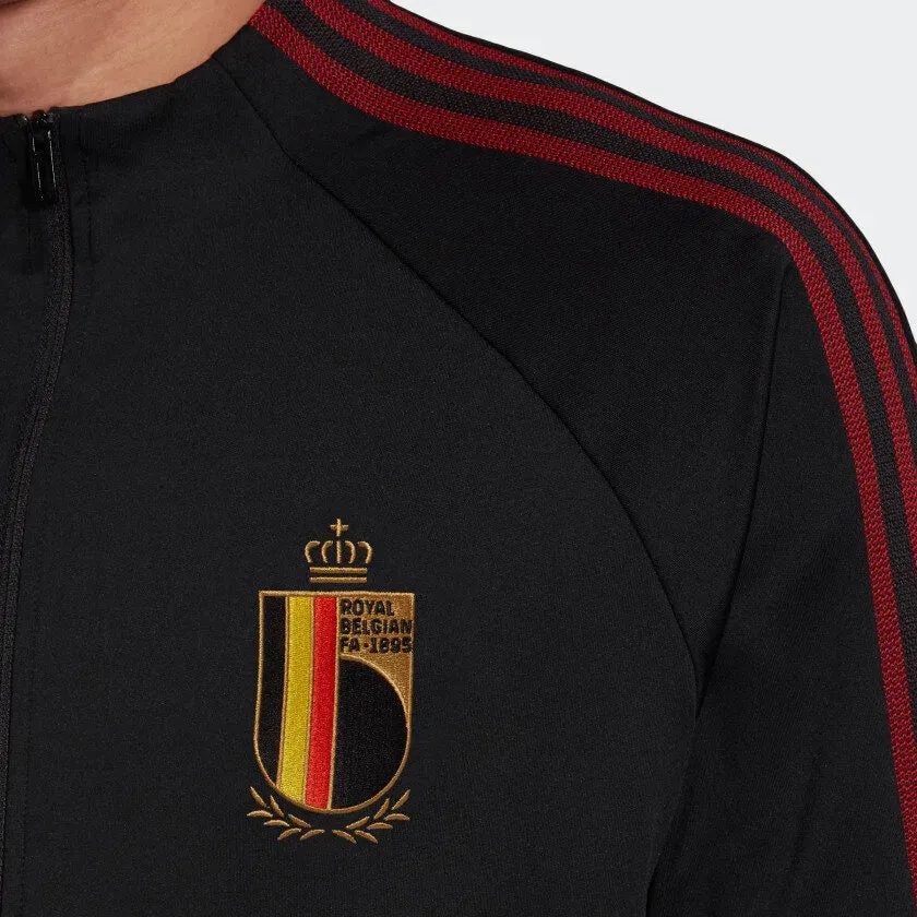 adidas 2020-21 Belgium Anthem Jacket - Black