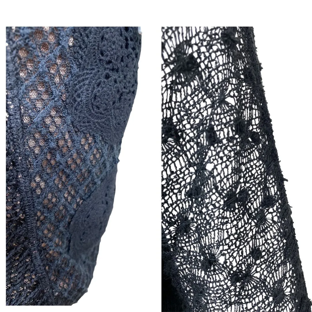 Anthropologie Beguile by Byron Lars Women's Mona Lace Dress Black Size 6