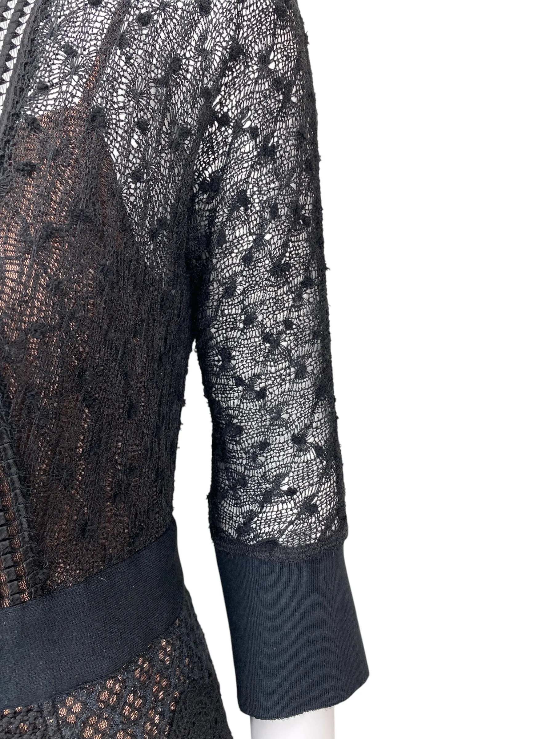 Anthropologie Beguile by Byron Lars Women's Mona Lace Dress Black Size 6