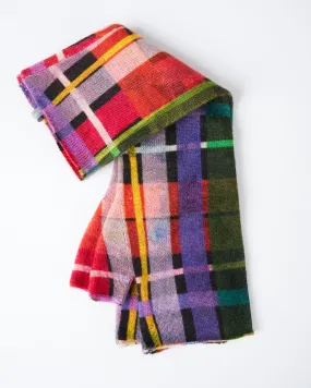 arm warmers - multi color plaid
