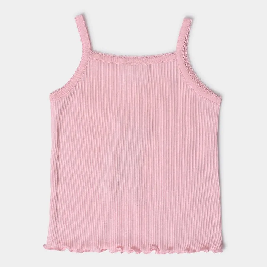 Baby Girl Vest With Sea Animals Print (Pack of 3)