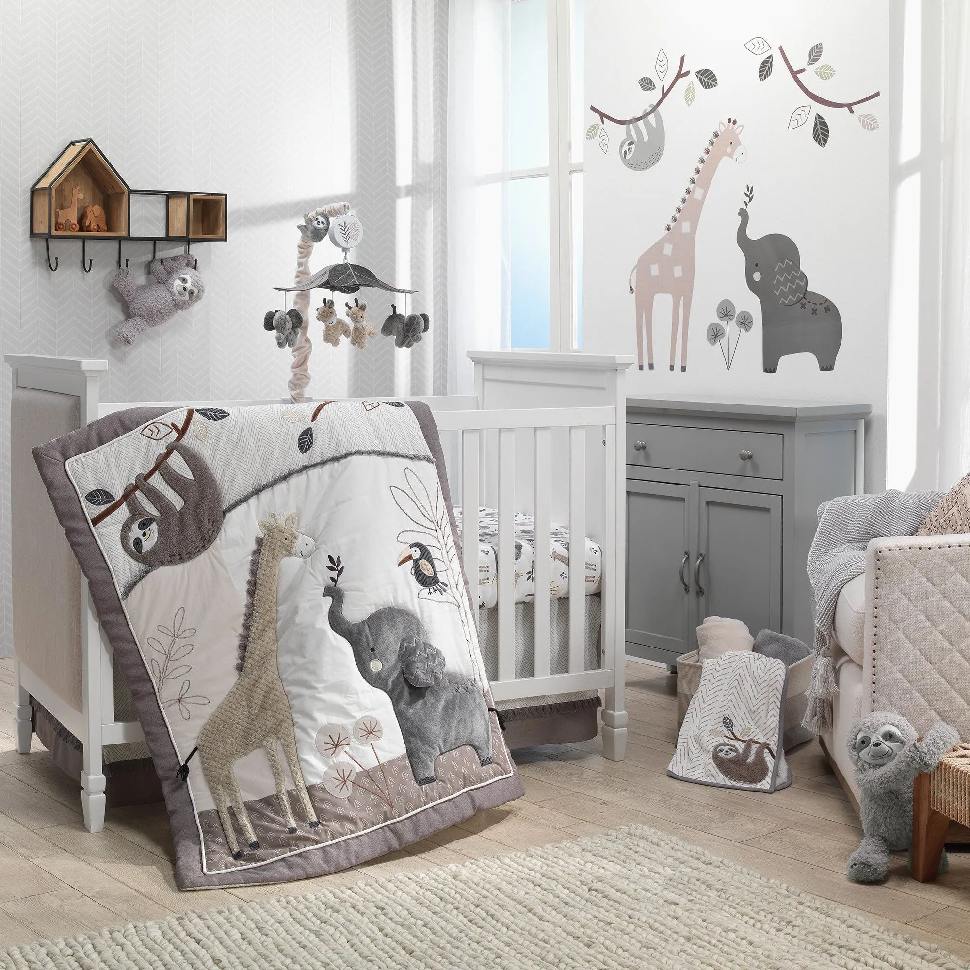 Baby Jungle Musical Baby Crib Mobile