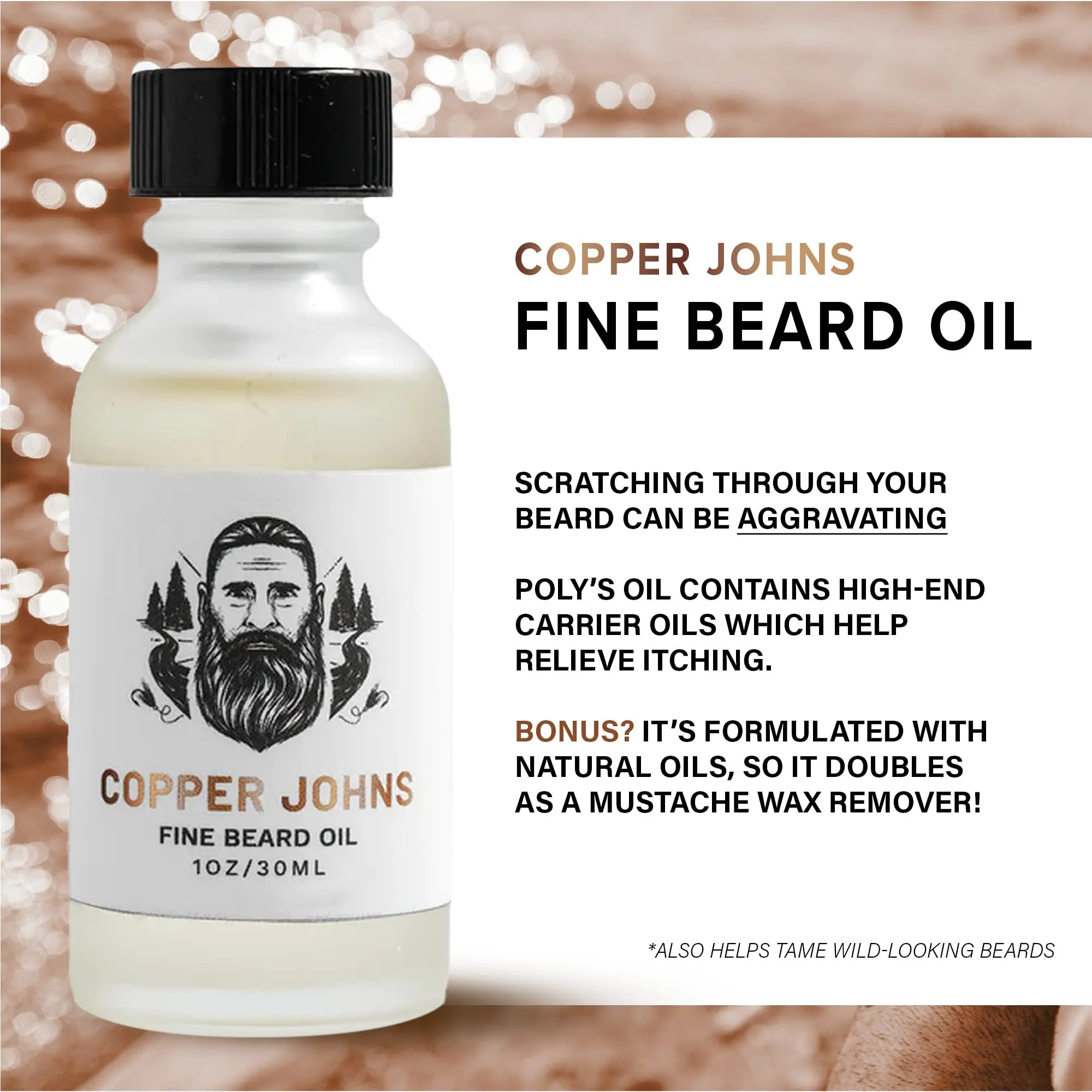 Beard Oil for Men with Castor Oil, Jojoba Oil, & Sea Minerals, Increases Softness & Control for Fuller-Looking Beard, Skipper- Lemon Lime, 1 oz