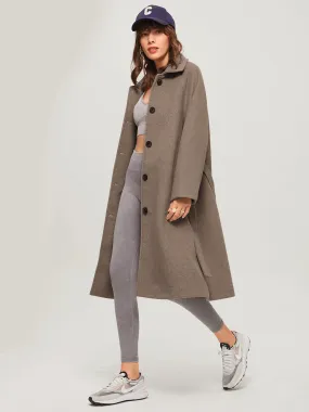 Chicmy-Winter Outfits Christmas Thanksgiving Gift New Year's Eve Outfits Streetwear Fashion Brushed Belted Long Overcoat