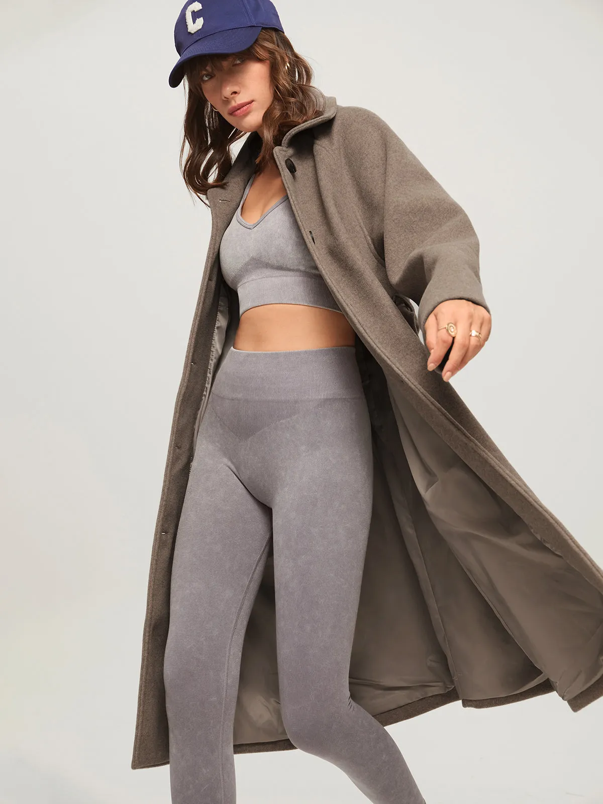 Chicmy-Winter Outfits Christmas Thanksgiving Gift New Year's Eve Outfits Streetwear Fashion Brushed Belted Long Overcoat