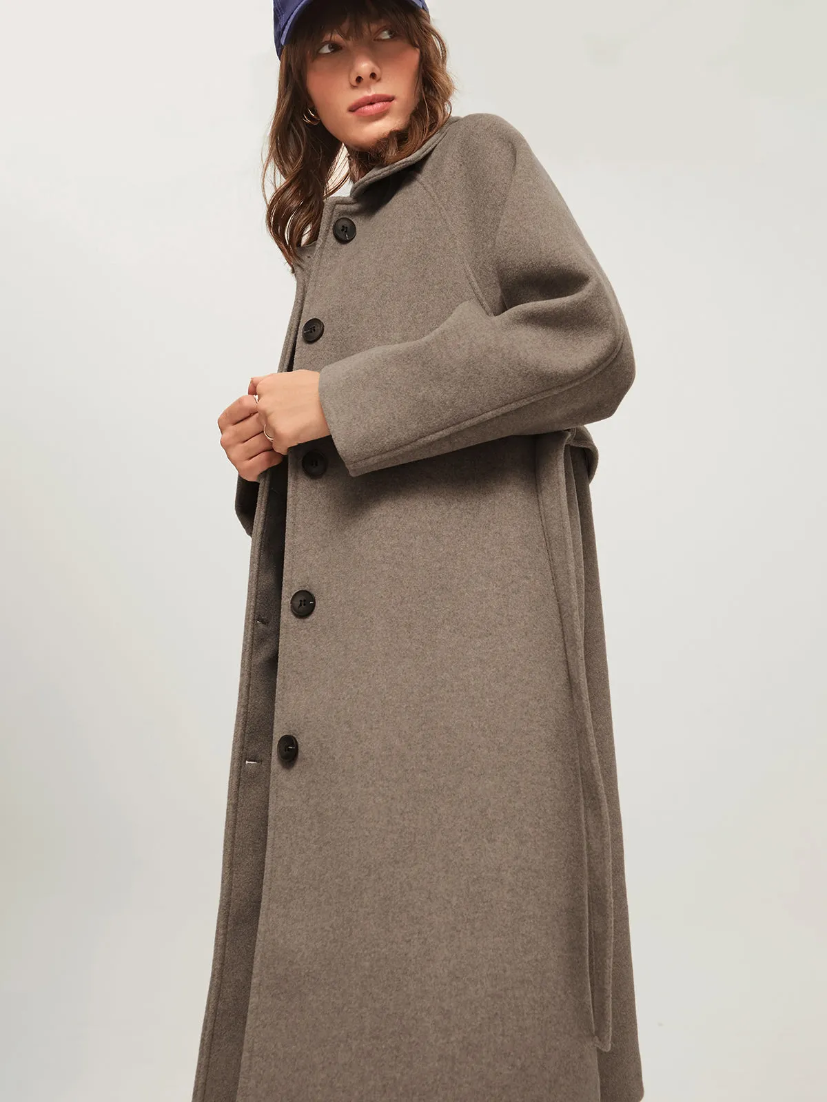 Chicmy-Winter Outfits Christmas Thanksgiving Gift New Year's Eve Outfits Streetwear Fashion Brushed Belted Long Overcoat