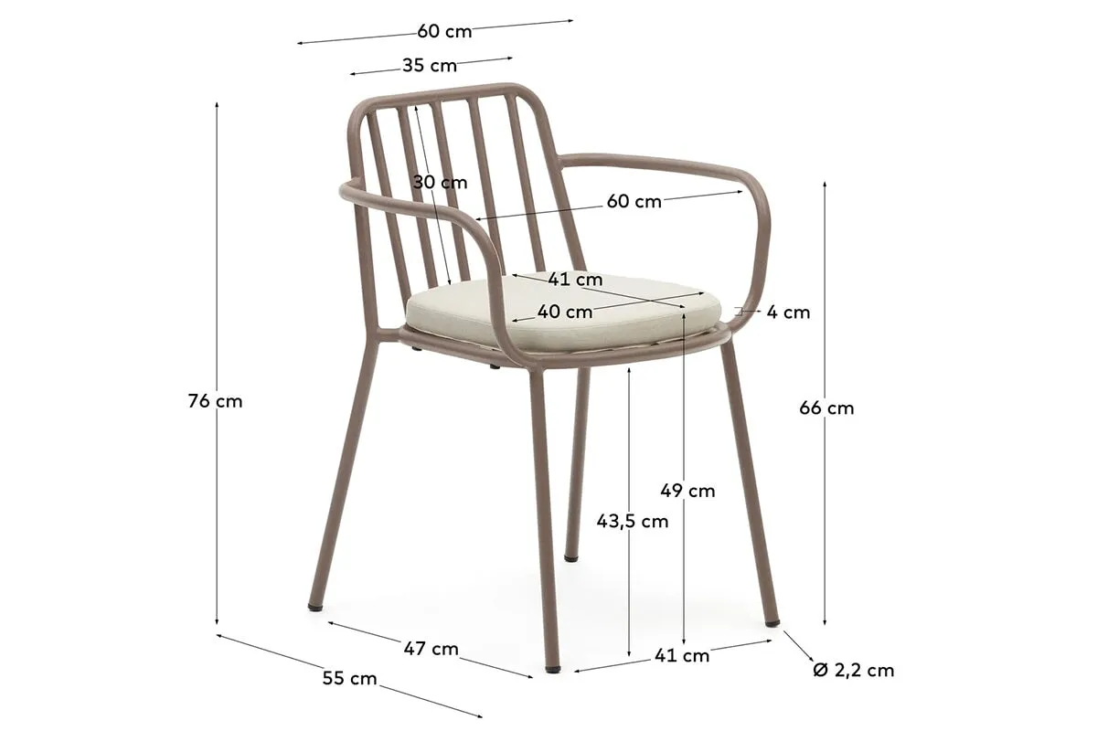 Como Bramante Steel Chair