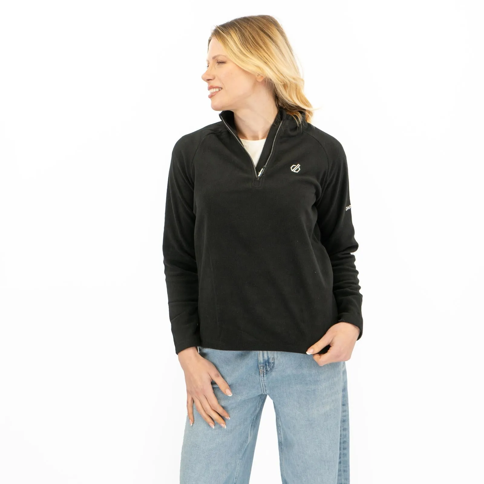 Dare 2B Womens Fleece Jacket Lightweight Freeform Half Zip Black