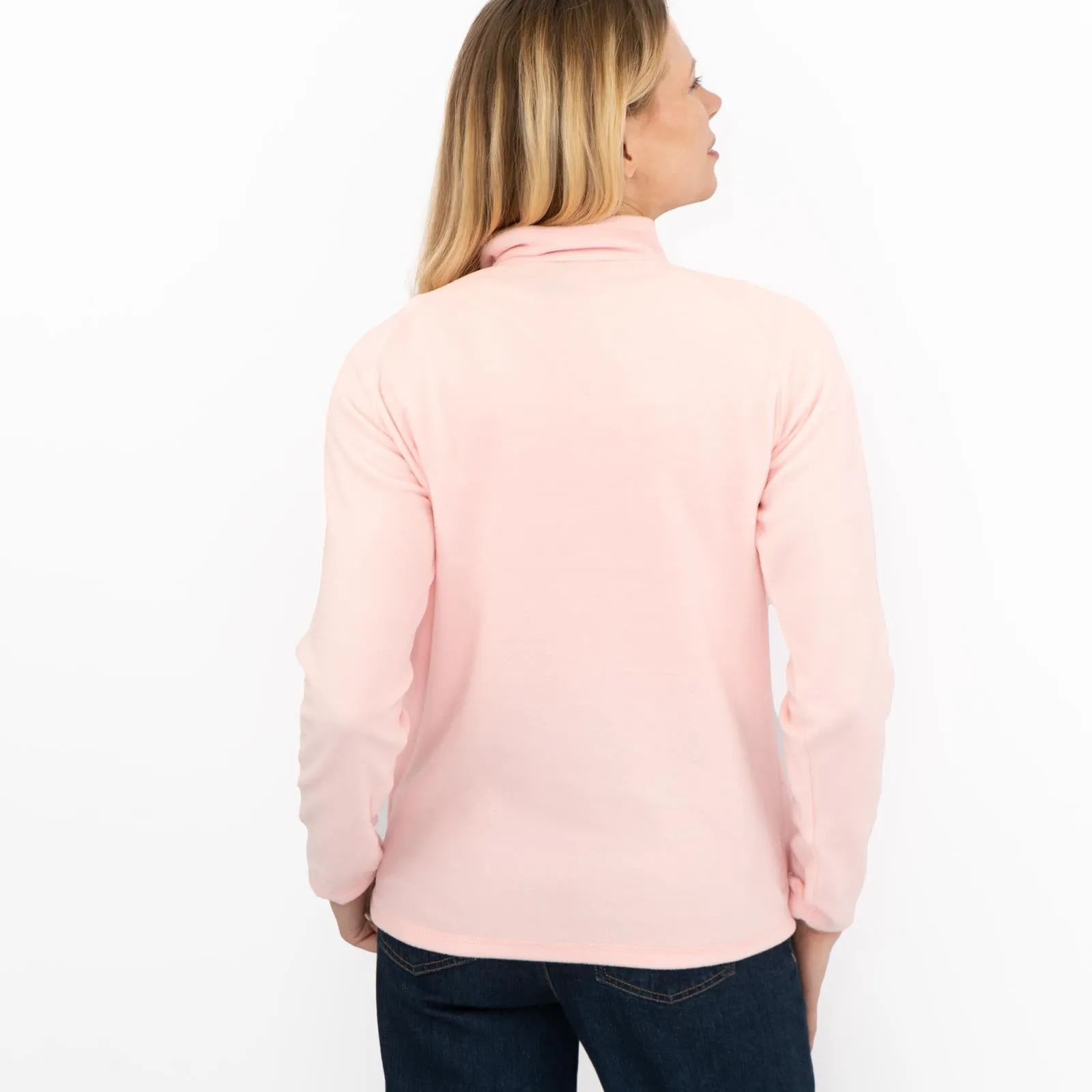 Dare 2B Womens Fleece Jacket Lightweight Freeform Half Zip Light Pink