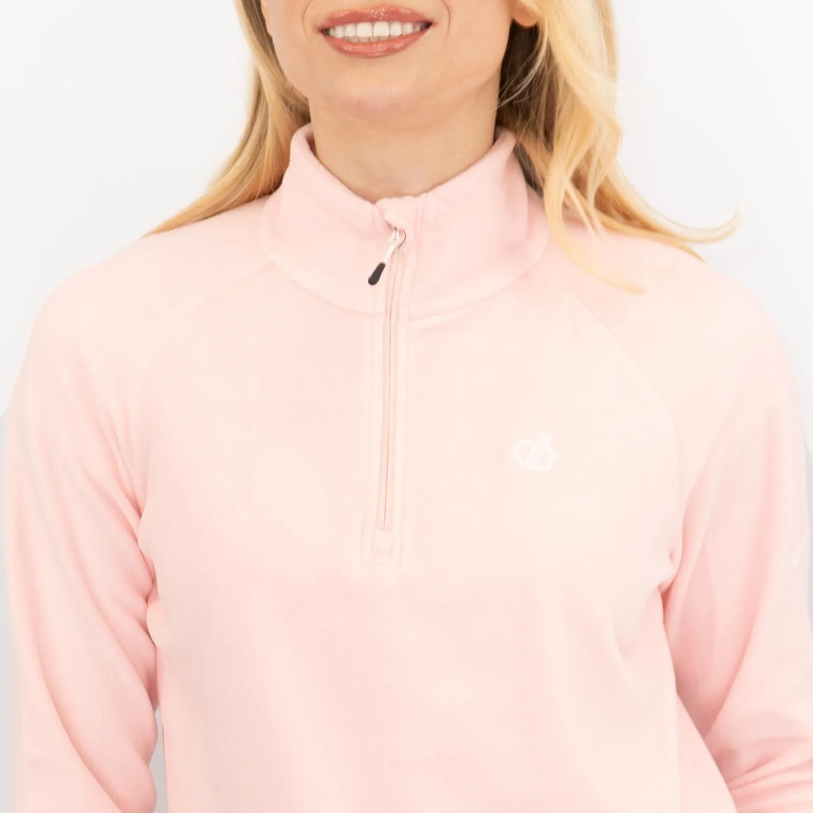Dare 2B Womens Fleece Jacket Lightweight Freeform Half Zip Light Pink