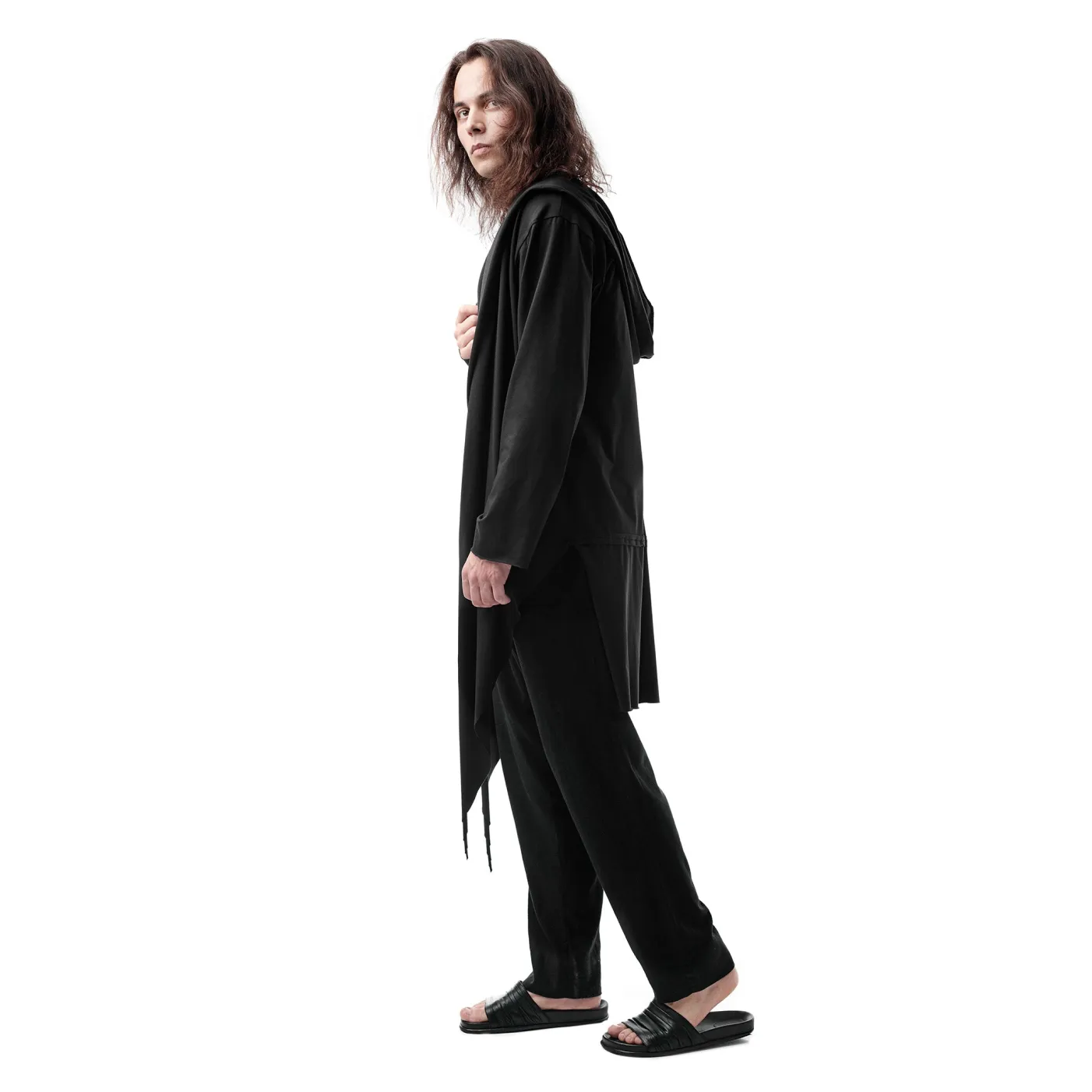Hoodie cardigan black
