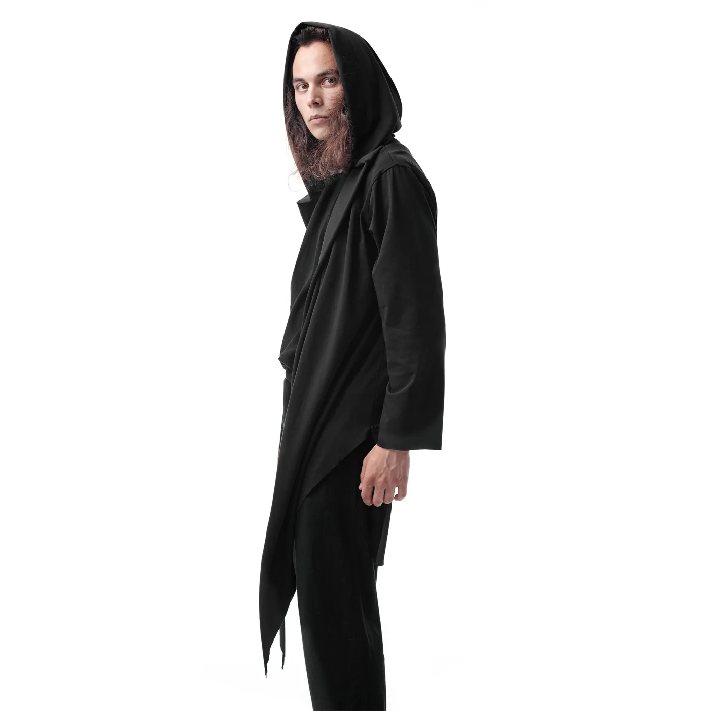 Hoodie cardigan black