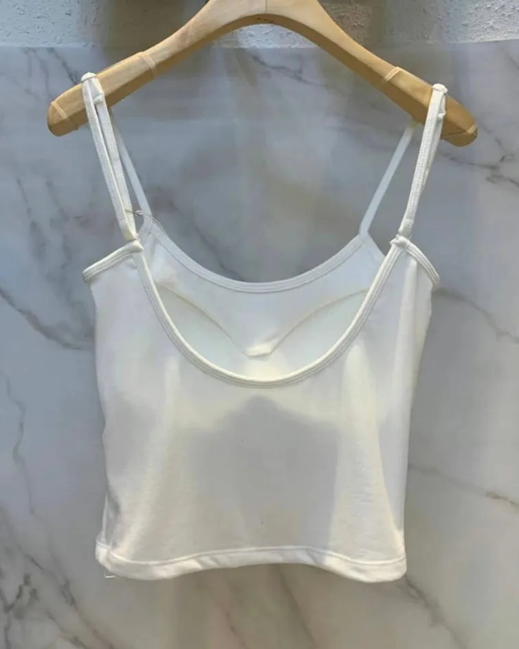 Latex Padded Adjustable Strap Camisole