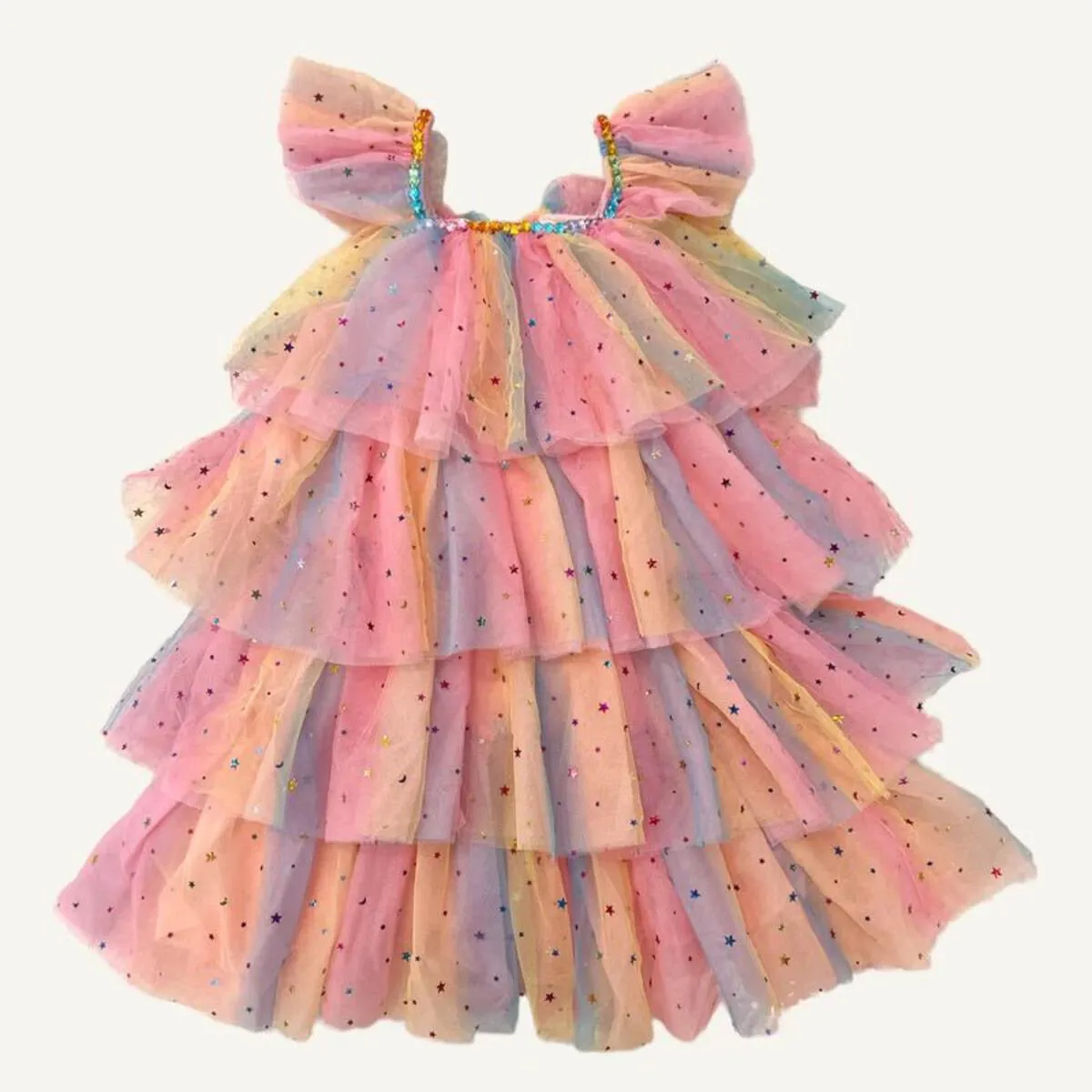 Lola   The Boys Ombre Gem Tulle Layer Dress