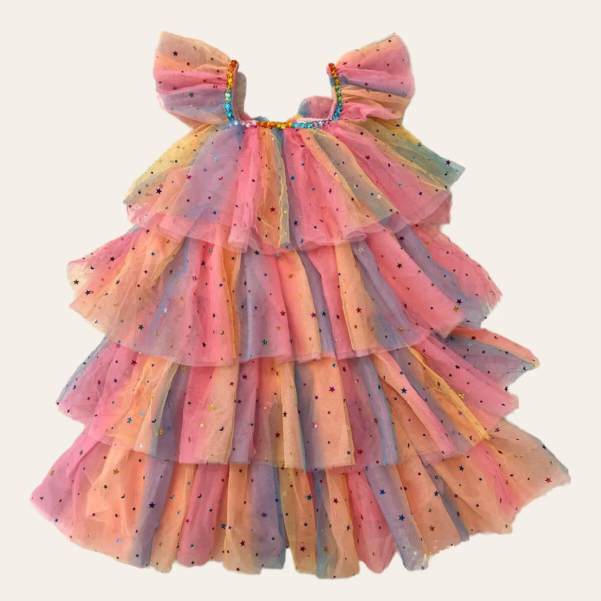 Lola   The Boys Ombre Gem Tulle Layer Dress