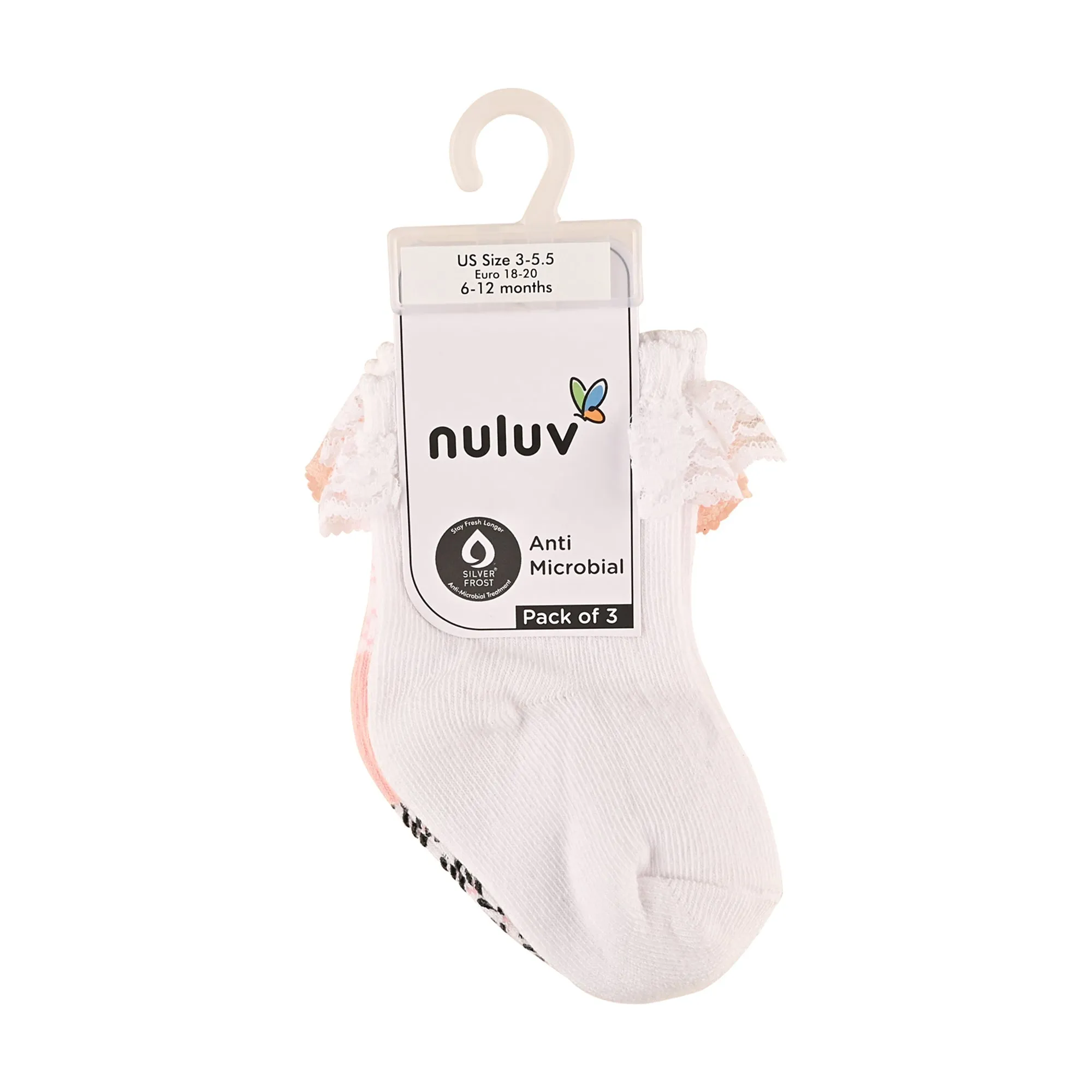 Nuluv Baby Girls Ankle Length (Pack of 3)
