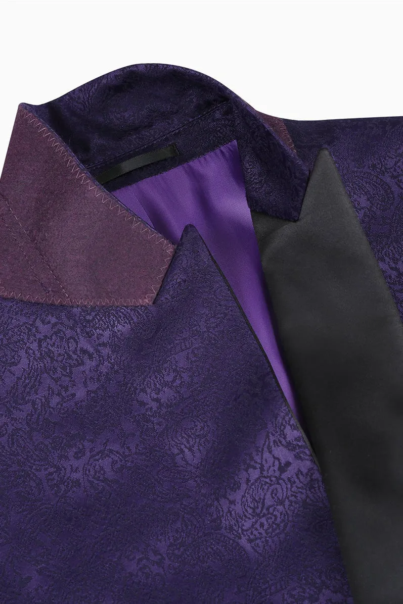 "Hugo" Purple Tuxedo Jacket (Separates)