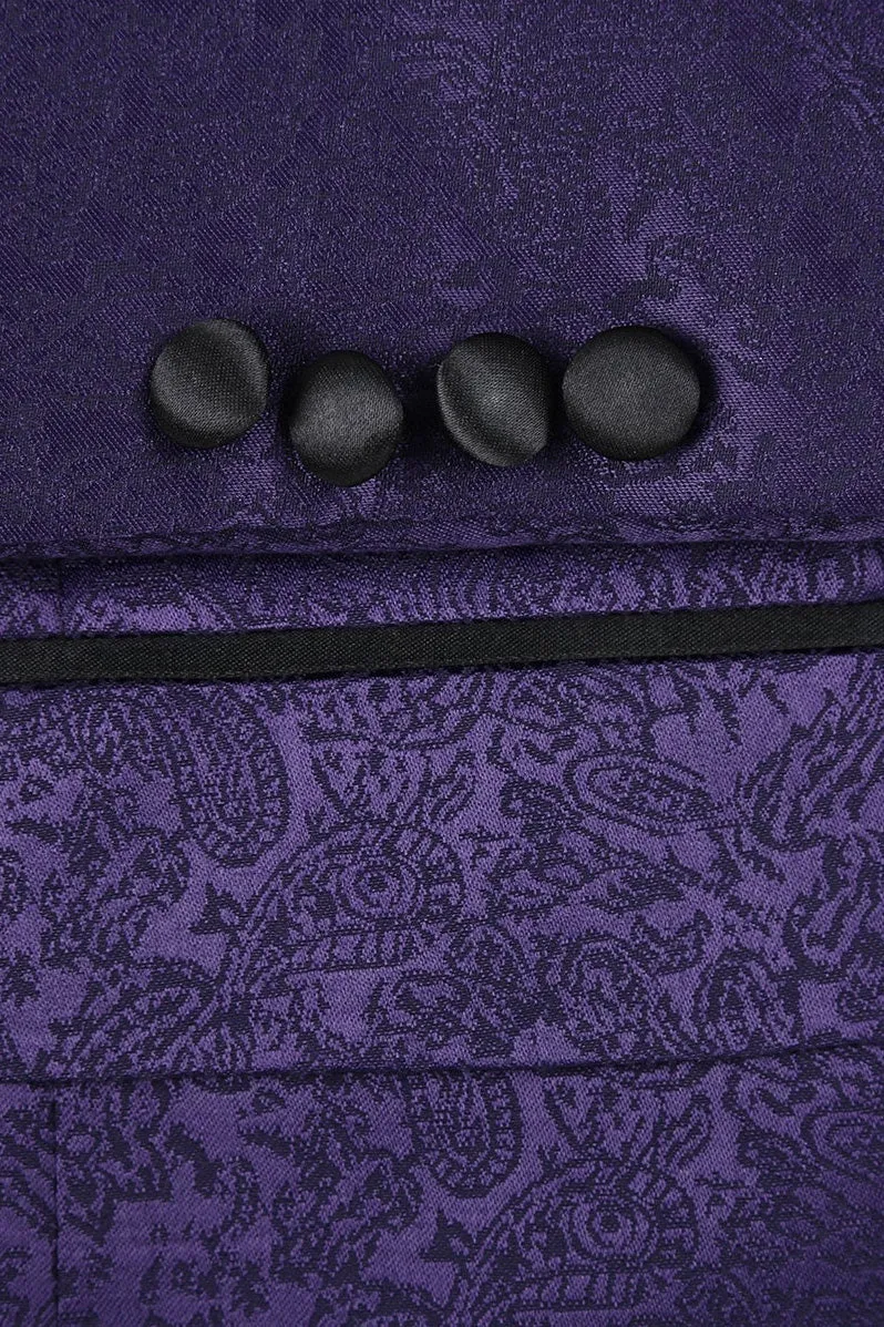 "Hugo" Purple Tuxedo Jacket (Separates)