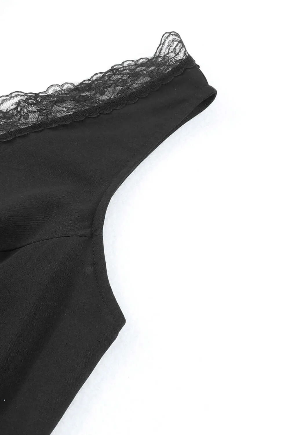 STRAIGHT LACED CAMI (black)