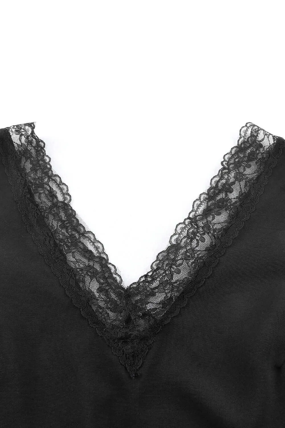 STRAIGHT LACED CAMI (black)