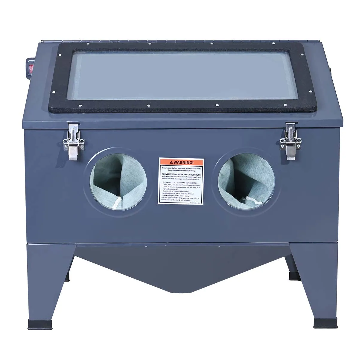 TMG Industrial 50 Gallon Tabletop Cabinet Sandblaster w/View Window, 115 PSI, 15 CFM, TMG-ABC50