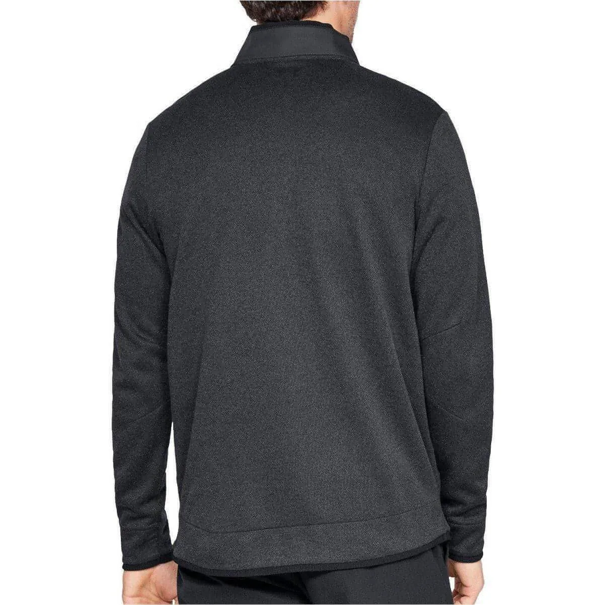 Under Armour Storm Heather Snap Mock Mens Golf Top - Black