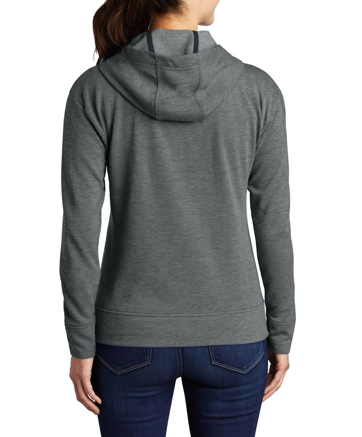 Women's Tri-Blend Full-Zip Hooded Fleece Jacket