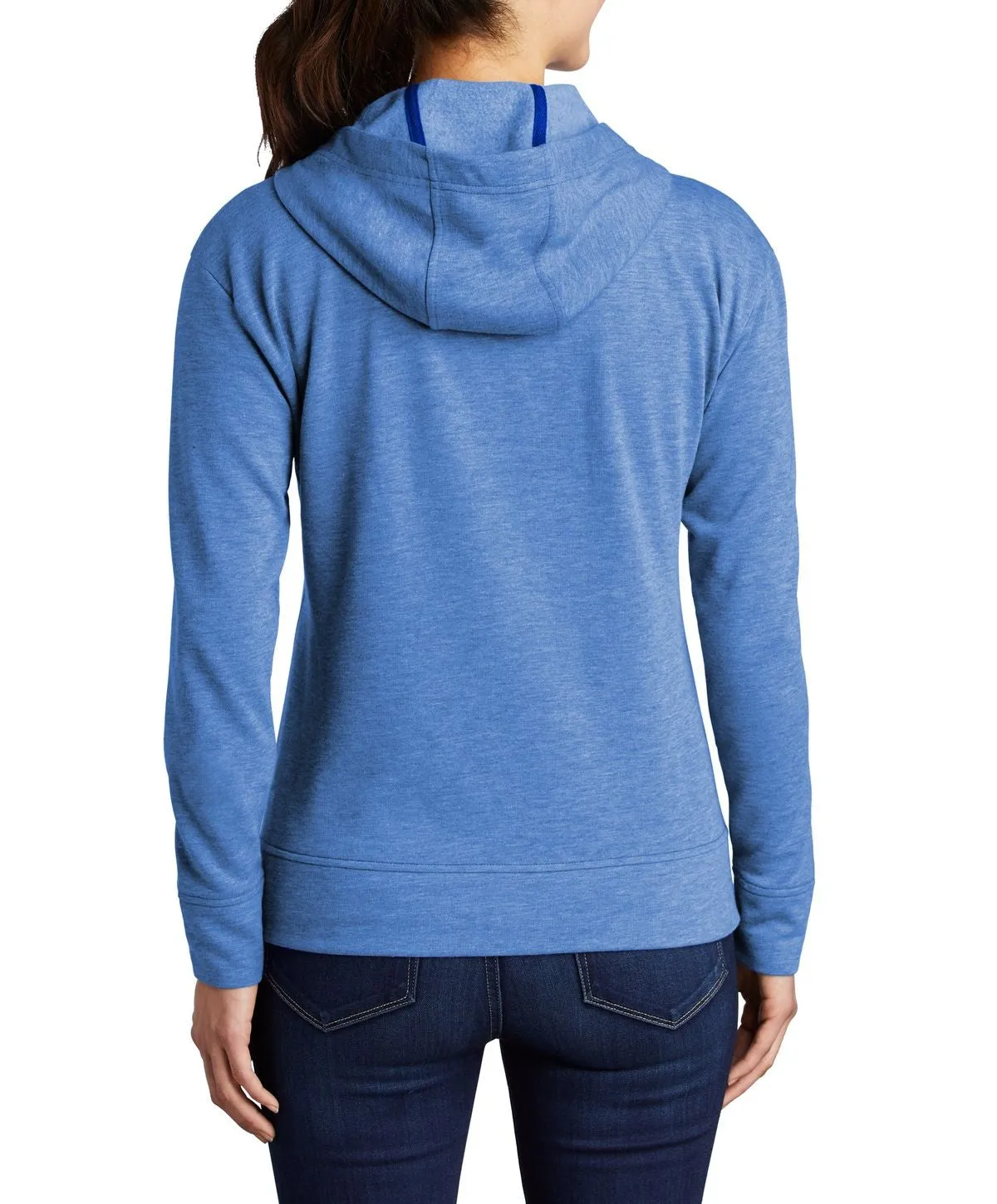 Women's Tri-Blend Full-Zip Hooded Fleece Jacket