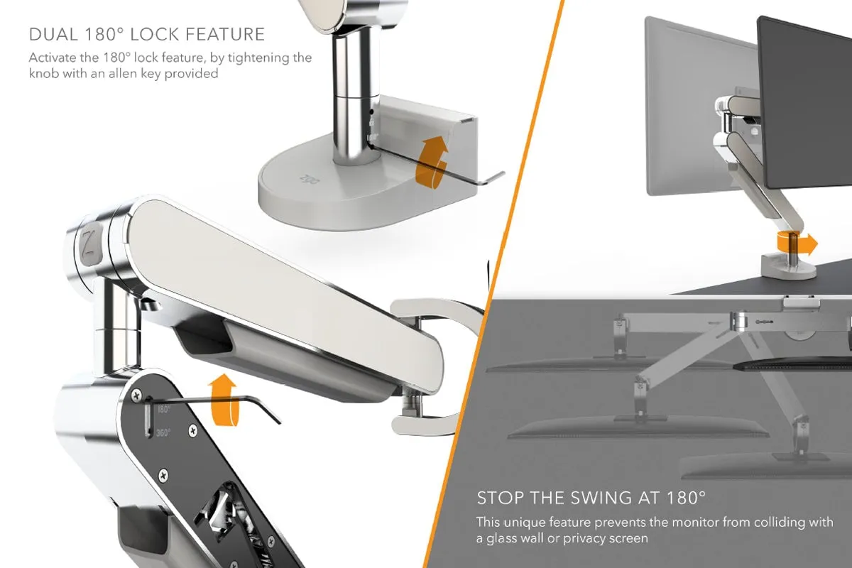 Zgo Dynamic Single Monitor Arm
